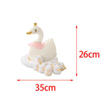 Maxbell Animal Plush Toy Swan Sculpture Cute for Easter Outdoor Indoor Decorative