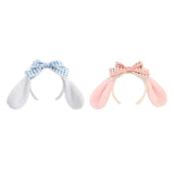 Maxbell Cute Rabbit Ear Headband Costume Accessories Hairhoop for Holiday Decoration White
