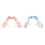 Maxbell Cute Rabbit Ear Headband Costume Accessories Hairhoop for Holiday Decoration White