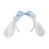 Maxbell Cute Rabbit Ear Headband Costume Accessories Hairhoop for Holiday Decoration White