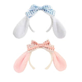 Maxbell Cute Rabbit Ear Headband Costume Accessories Hairhoop for Holiday Decoration White