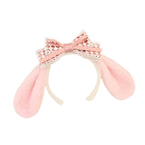 Maxbell Cute Rabbit Ear Headband Costume Accessories Hairhoop for Holiday Decoration Pink