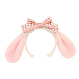 Maxbell Cute Rabbit Ear Headband Costume Accessories Hairhoop for Holiday Decoration Pink