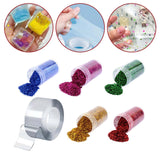 Maxbell Entertainment Sticky Tape with Glitter Powder 1mm Thickness Party Game 5cmx1m