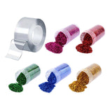 Maxbell Entertainment Sticky Tape with Glitter Powder 1mm Thickness Party Game 5cmx3m