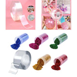 Maxbell Entertainment Sticky Tape with Glitter Powder 1mm Thickness Party Game 5cmx5m