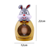 Maxbell DIY Easter Egg Decoration Set Bunny Shape Cartoon with Colorful Makers grey