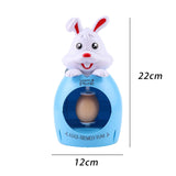 Maxbell DIY Easter Egg Decoration Set Bunny Shape Cartoon with Colorful Makers White