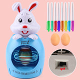 Maxbell DIY Easter Egg Decoration Set Bunny Shape Cartoon with Colorful Makers White