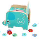 Maxbell Cute Elephant Piggy Bank Saving Box Crafts for Shelf Desktop Birthday Gifts
