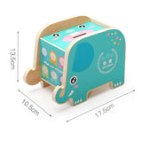 Maxbell Cute Elephant Piggy Bank Saving Box Crafts for Shelf Desktop Birthday Gifts
