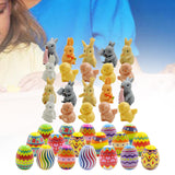 Maxbell 18x Prefilled Easter Eggs with Surprise Toys Inside for Classroom Rewards