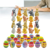 Maxbell 18x Prefilled Easter Eggs with Surprise Toys Inside for Classroom Rewards