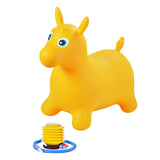 Maxbell Jumping Horse Cartoon Bouncing Horse Animal Thicken for Gift Activity Indoor yellow