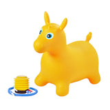 Maxbell Jumping Horse Cartoon Bouncing Horse Animal Thicken for Gift Activity Indoor yellow
