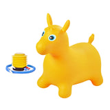 Maxbell Jumping Horse Cartoon Bouncing Horse Animal Thicken for Gift Activity Indoor yellow