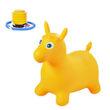 Maxbell Jumping Horse Cartoon Bouncing Horse Animal Thicken for Gift Activity Indoor yellow