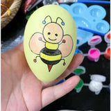 Maxbell 50Pcs Paintable Egg Easter Decoration for Kids Hand Painting Realistic