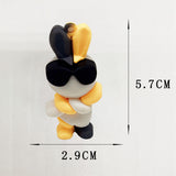 Maxbell 3Pcs Cute Rabbit Doll Key Chain Pendant Ornaments for Wallet Purse Phone