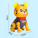 Maxbell Musical Electric lovely tiger Interactive Toy Early Educational for Ages 2+ Blue