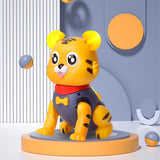 Maxbell Musical Electric lovely tiger Interactive Toy Early Educational for Ages 2+ Blue