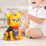 Maxbell Musical Electric lovely tiger Interactive Toy Early Educational for Ages 2+ Blue