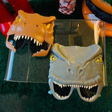 Maxbell Cartoon Dinosaur glasses Sunglasses for Party Favors Kids Adults Brown Small Dinosaur