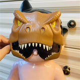 Maxbell Cartoon Dinosaur glasses Sunglasses for Party Favors Kids Adults Brown Small Dinosaur