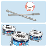 Maxbell Drum Sets Toddler Instrument Set Musical Instruments for Preschool Gifts Black