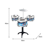 Maxbell Drum Sets Toddler Instrument Set Musical Instruments for Preschool Gifts Blue