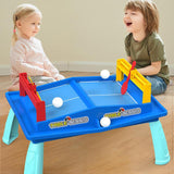 Maxbell Kids Table Games Ping Pong Table Educational Toys Portable for Gift Girls Blue