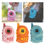 Maxbell Kids Walkie Talkies Toys Family Walky Talky Cartoon for Outside Spring Gifts Pink