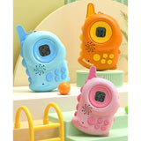 Maxbell Kids Walkie Talkies Toys Family Walky Talky Cartoon for Outside Spring Gifts Pink