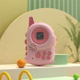 Maxbell Kids Walkie Talkies Toys Family Walky Talky Cartoon for Outside Spring Gifts Pink