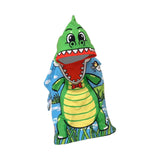 Maxbell Kids Hooded Bathrobe Sleeper Robe Absorbent Towel for Bath Pool Beach Alligator