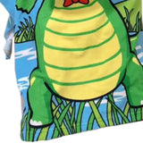 Maxbell Kids Hooded Bathrobe Sleeper Robe Absorbent Towel for Bath Pool Beach Alligator