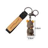 Maxbell Cute Keychain Keychain for Family Men and Women Birthdays Gifts Khaki