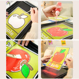 Maxbell Sand Painting Light Box and Crafts for Preschool Kindergarten Beginner Sand Art