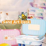 Maxbell Sand Painting Light Box and Crafts for Preschool Kindergarten Beginner Blue Box