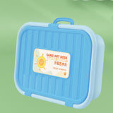 Maxbell Sand Painting Light Box and Crafts for Preschool Kindergarten Beginner Blue Box