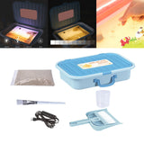 Maxbell Sand Painting Light Box and Crafts for Preschool Kindergarten Beginner Blue Box