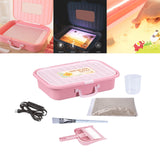 Maxbell Sand Painting Light Box and Crafts for Preschool Kindergarten Beginner Pink Box