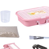 Maxbell Sand Painting Light Box and Crafts for Preschool Kindergarten Beginner Pink Box