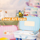 Maxbell Sand Painting Light Box and Crafts for Preschool Kindergarten Beginner Pink Box