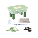 Maxbell Sand Painting Light Box and Crafts for Preschool Kindergarten Beginner Green Box With Leg