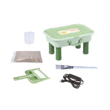 Maxbell Sand Painting Light Box and Crafts for Preschool Kindergarten Beginner Green Box With Leg