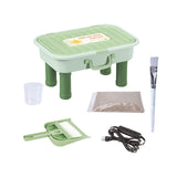 Maxbell Sand Painting Light Box and Crafts for Preschool Kindergarten Beginner Green Box With Leg