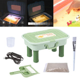 Maxbell Sand Painting Light Box and Crafts for Preschool Kindergarten Beginner Green Box With Leg
