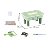 Maxbell Sand Painting Light Box and Crafts for Preschool Kindergarten Beginner Green Box With Leg