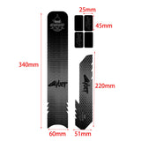 Maxbell Bike Frame Protection Stickers DIY Protector for Mountain Bike Road Bike Rhombus